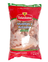 TOLEDANO MUSLO Y ALA CONGELADO BOLSA 5 LB