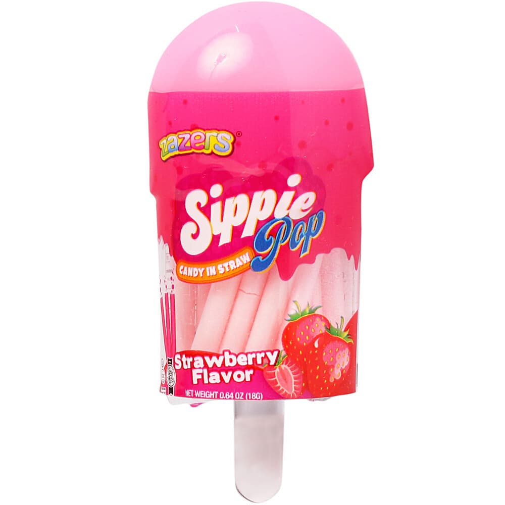 ZAZERS SIPPIE POP STRAWB 0.64OZ