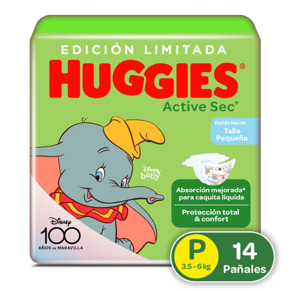HUGGIES PAMPERS RECIEN NACIDO 14U