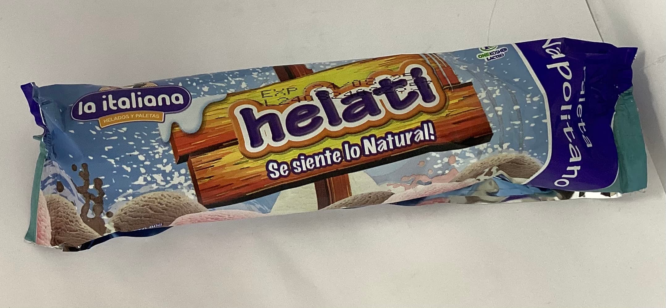 LA ITALIANA PALETA DE HELADO NAPOLITANO