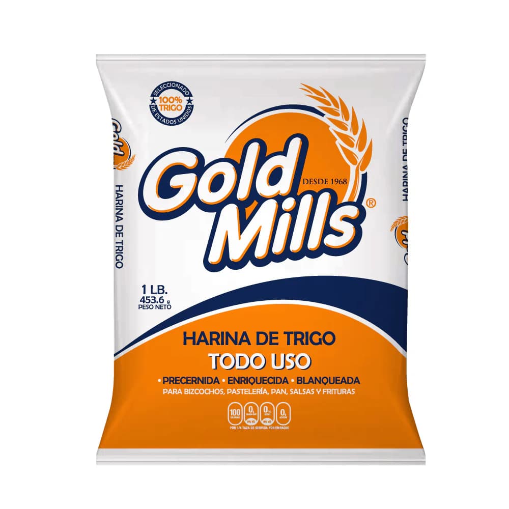 GOLD MILLS HARINA SEMIDURA 1LB