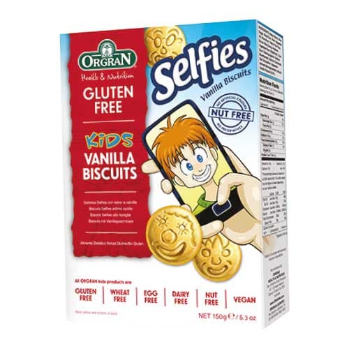 ORGRAN GALLETAS DE VAINILLA FORMA CARITAS 150