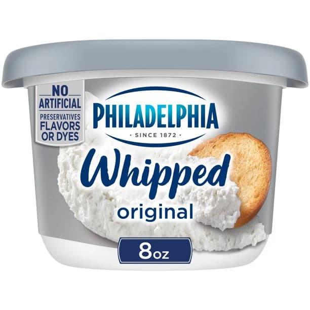 PHILADELPHIA WHIPPED PLAIN ORIGINAL CREAM 8 O