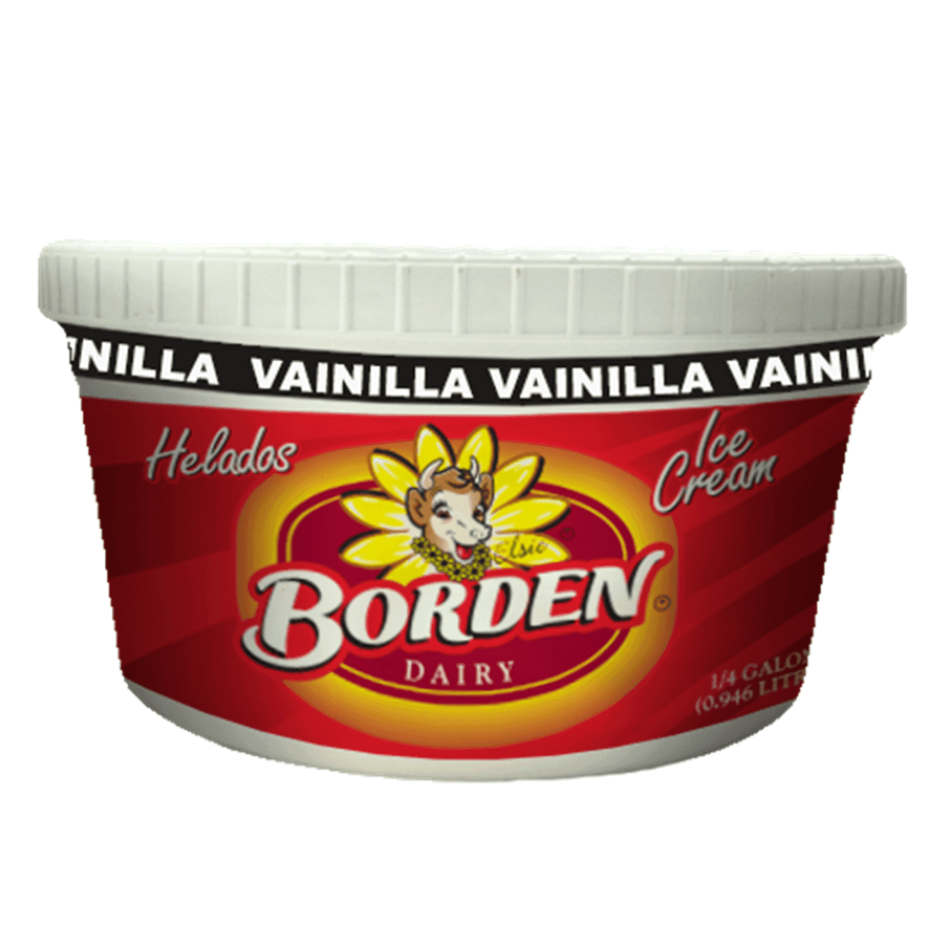 BORDEN HELADO VAINILLA 1/4 GALON