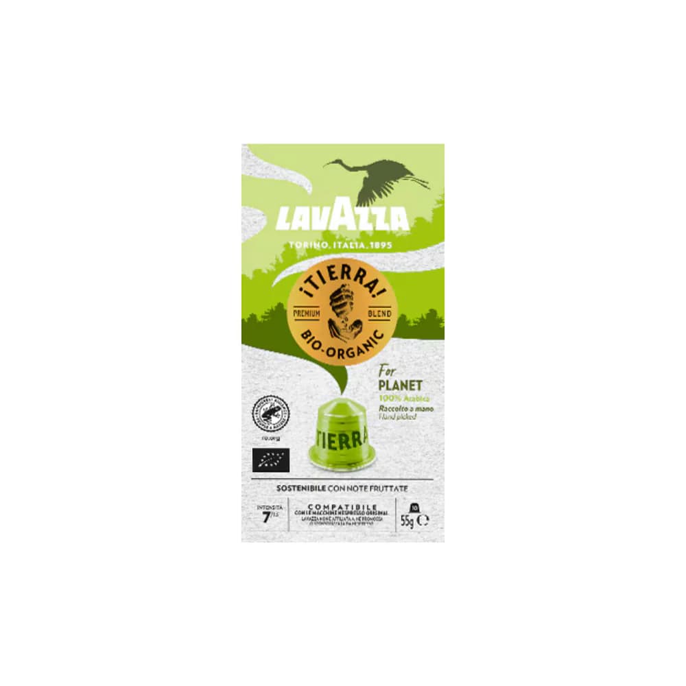 LAVAZZA BOX 10 NCC ALU TIERRA 55G