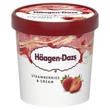 HAAGEN DAZS STRAWBERRY MINI CUP 100 ML