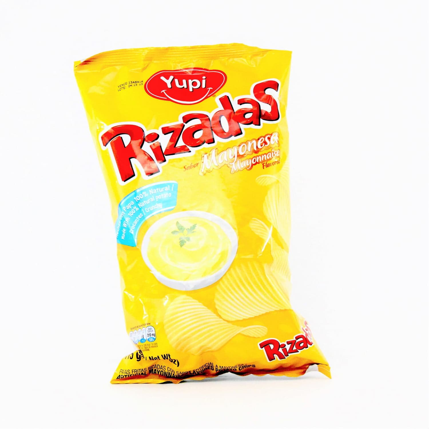 YUPI RIZADAS MAYONESA 115gr