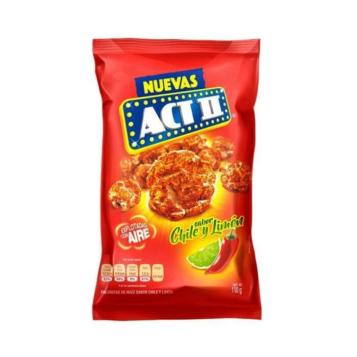 ACT II POP CORN SABOR CHILE LIMON 110G