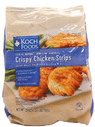 KOCH FOODS CHICKEN CRISPY STRIPS 1.57 LB