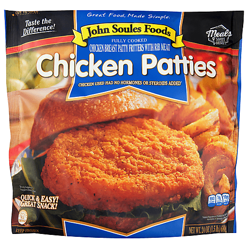JOHN SOULES CHICKEN PATTIES 24OZ