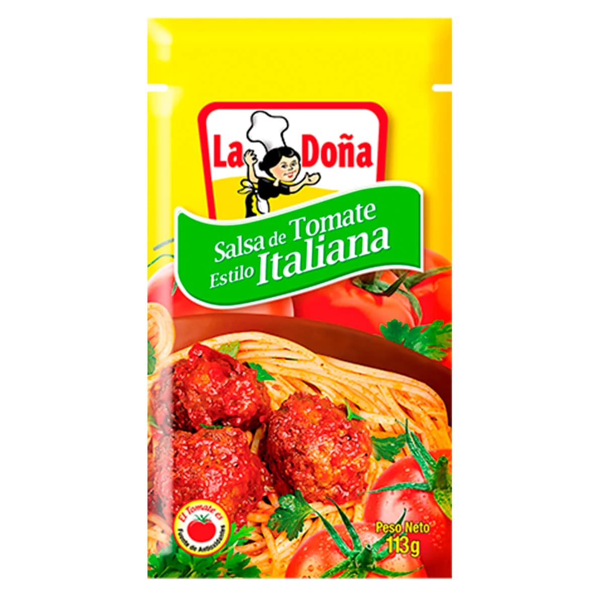 LA DONA SALSA DE TOMATE ITALIANA 113G