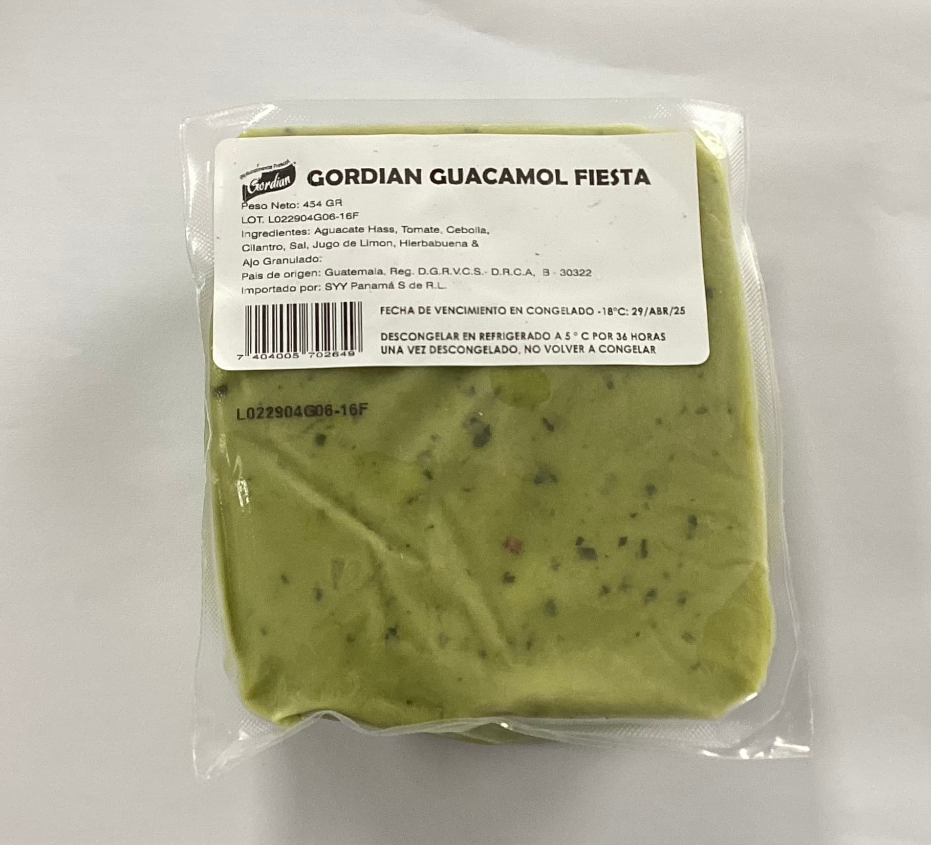 GORDIAN GUACAMOLE FIESTA 16oz   SKU901049