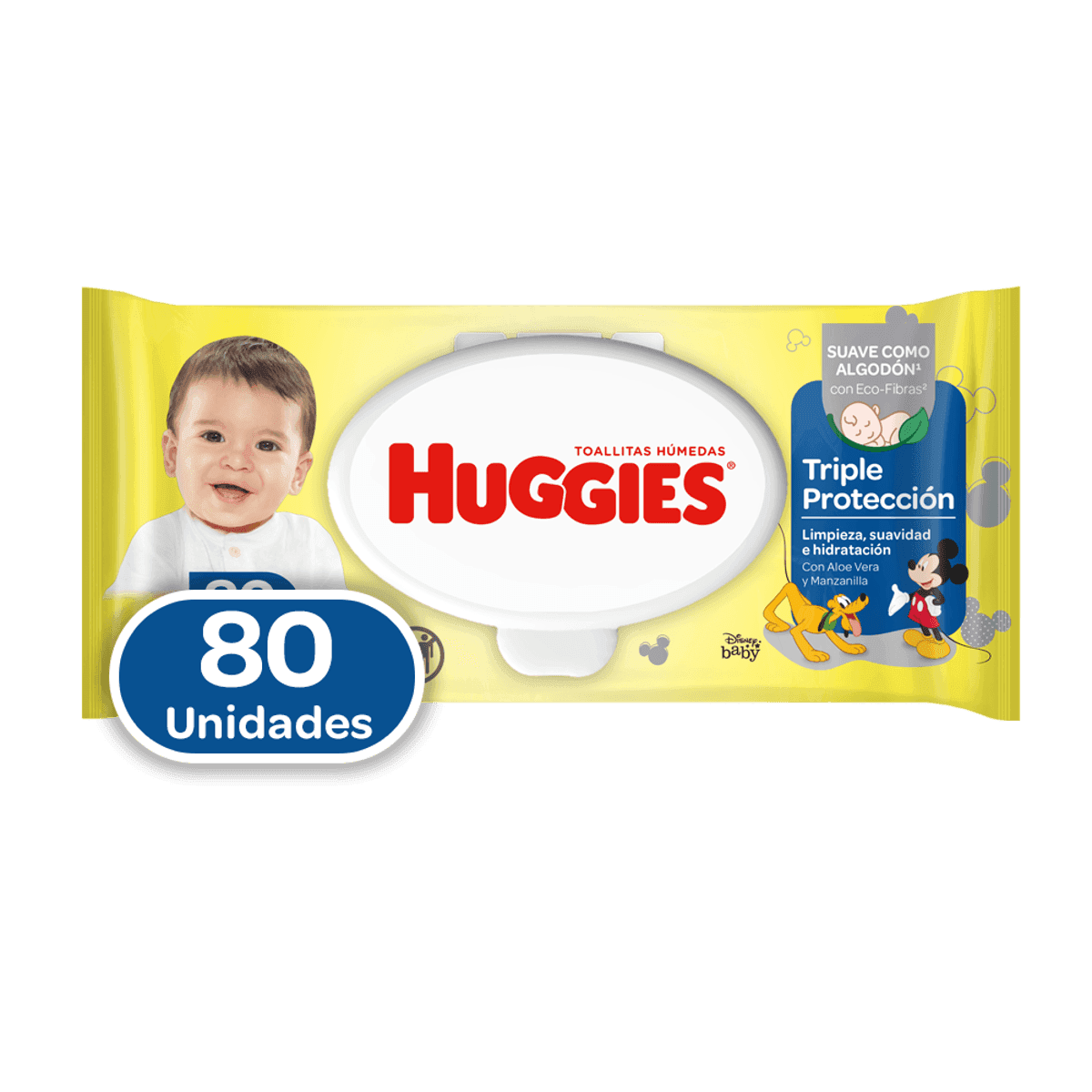 HUGGIES WIPES   TOALLAS HUMEDAS 80ud