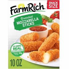 FARMRICH BREADED MOZZARELLA STICKS 10oz