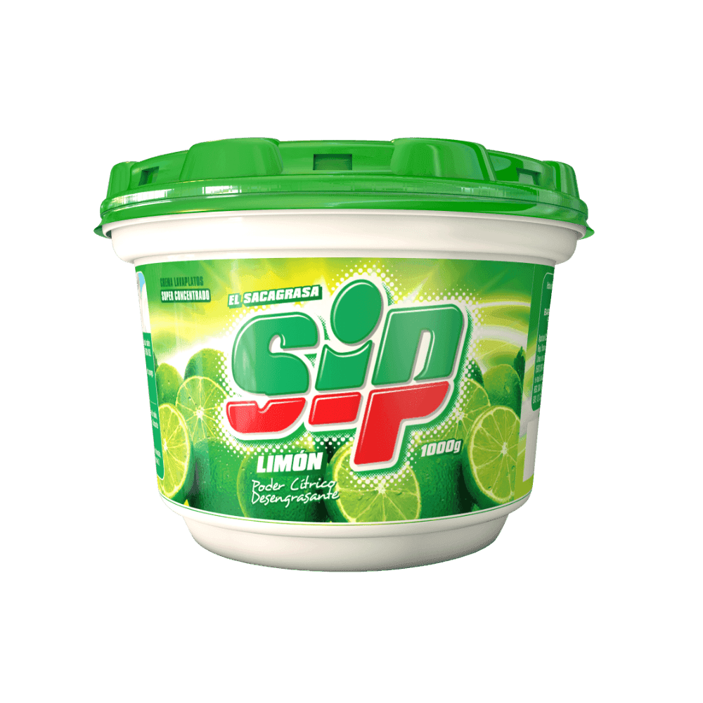 SIP CREMA LAVAPLATOS VERDE 1000gr