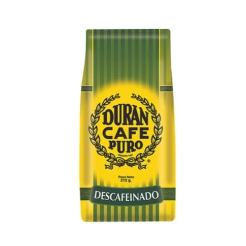 CAFE DURAN MOLIDO DESCAFEINADO 212G