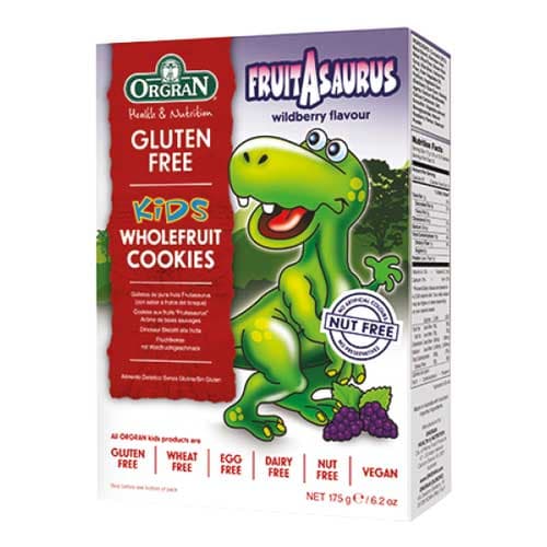 ORGRAN GALLETAS DE DINOSAURIO CON FRUTAS 175G