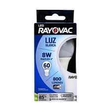 RAYOVAC BOMBILLO LUZ BLANCA 8W