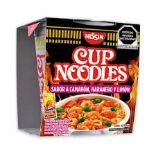 SOPA DE CAMARON CON HABANERO Y LIMON CUP NOODLES