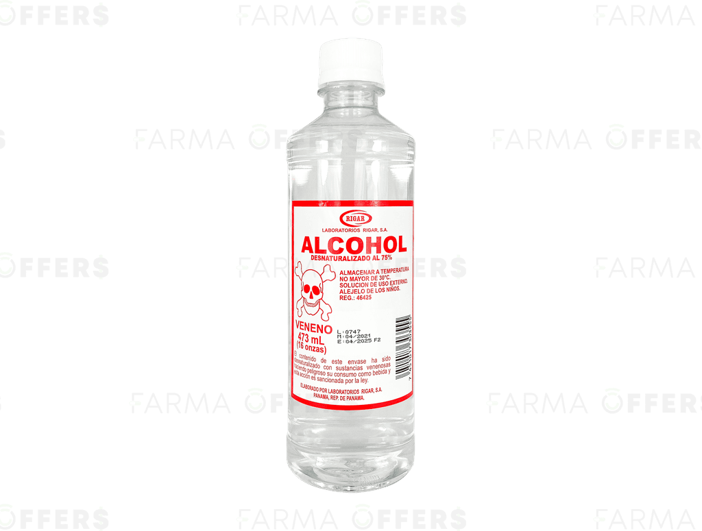 ALCOHOL RIGAR 75% 473ML