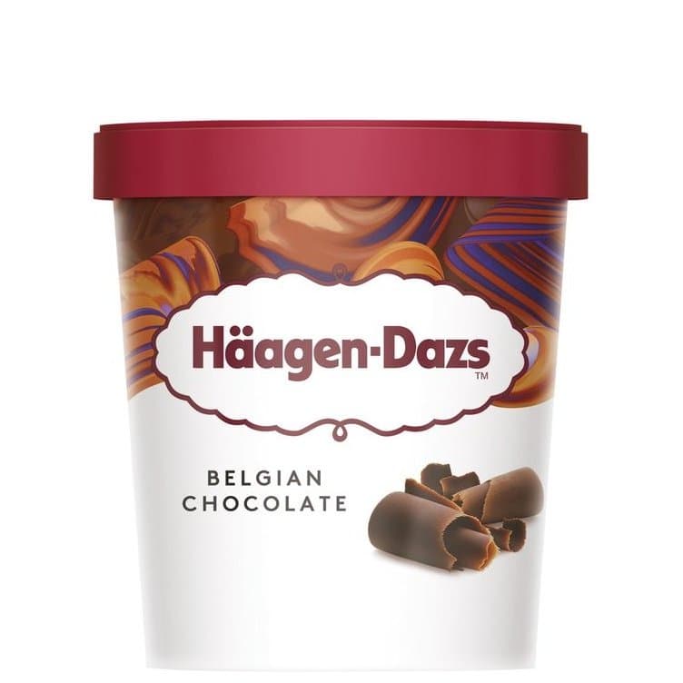 HAAGEN DAZS BELGIAN CHOCOLATE HAZELNUT 16 OZ