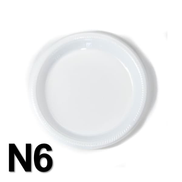 PLATO PLASTICO No.6 X 20U