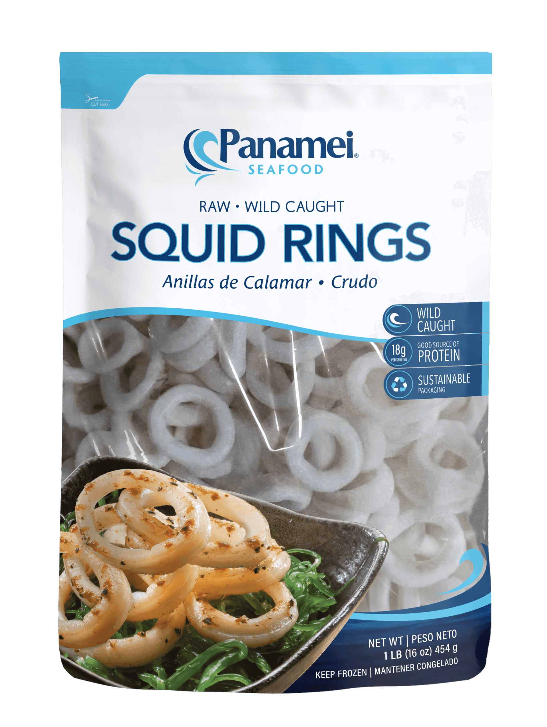 PANAMEI CALAMAR SQUID RINGS 1LB