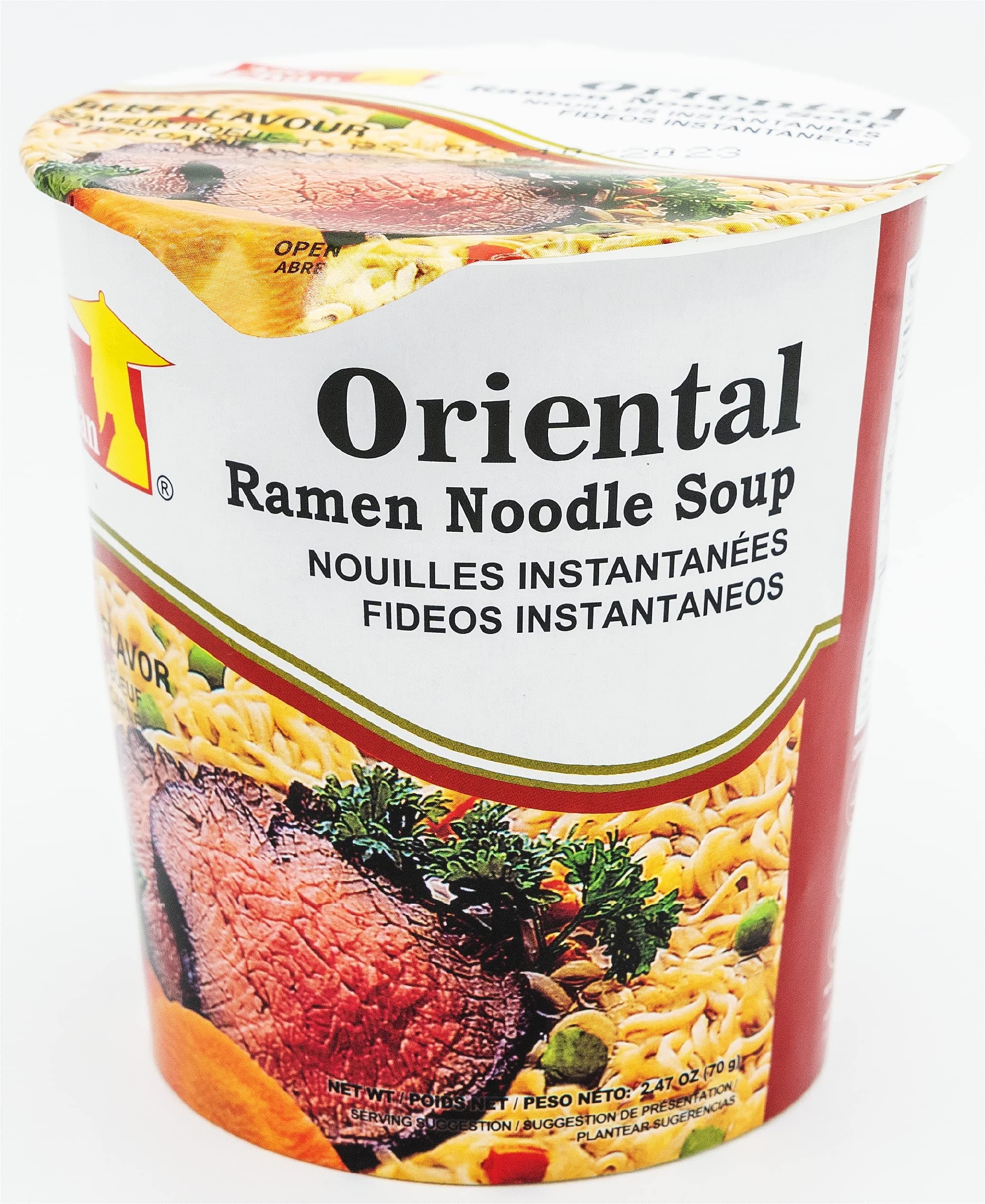 TIO CHAN SOPA DE VASO CON FIDEO SABOR CARNE 70G