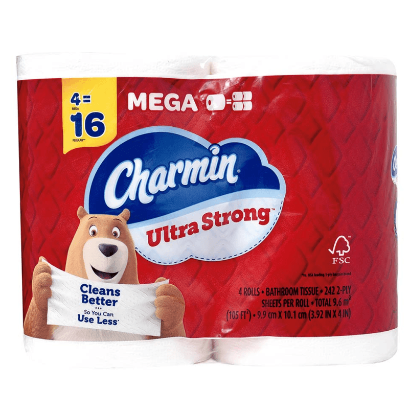 CHARMIN ULTRA STRONG 4 ROLLOS DOBLE