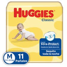 HUGGIES CLASSIC M/2 REGULAR X 11