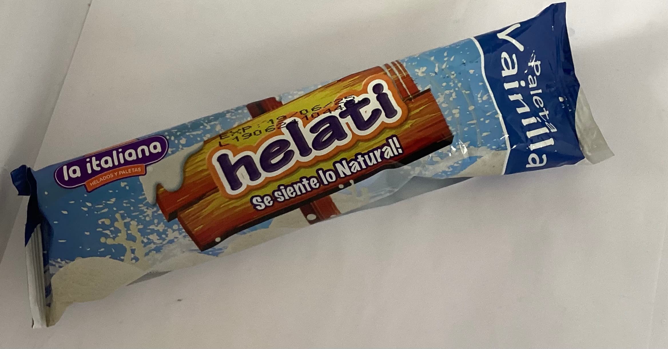 LA ITALIANA PALETA DE HELADO VAINILLA