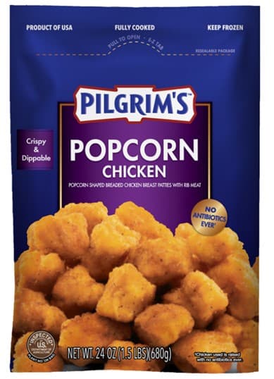 PILGRIMS CHICKEN POPCORN 1.5LB