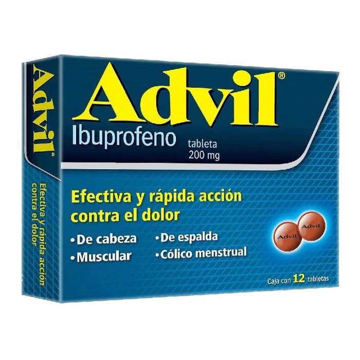 ADVIL 200MG X12 GRAGEAS