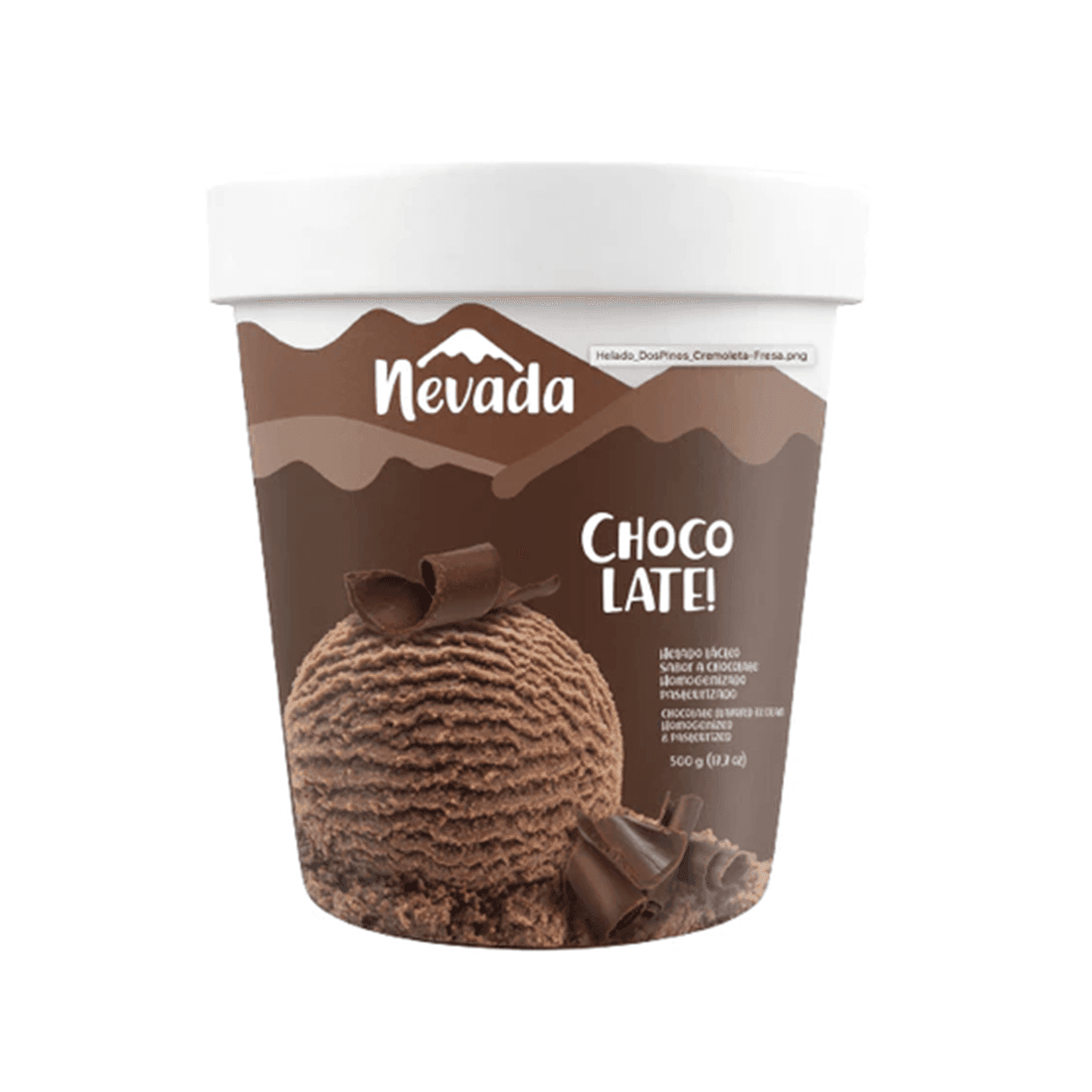 NEVADA HELADO CHOCOLATE 1/4 GALON