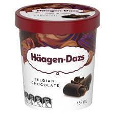 HAAGEN DAZS BELGIAN CHOCOLATE 4.2oz