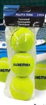 DUREMAX PELOTA DE TENIS 3 PCS MALLA