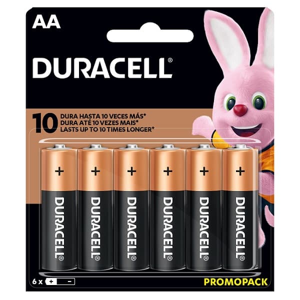 DURACELL AA 6 UNIDADES