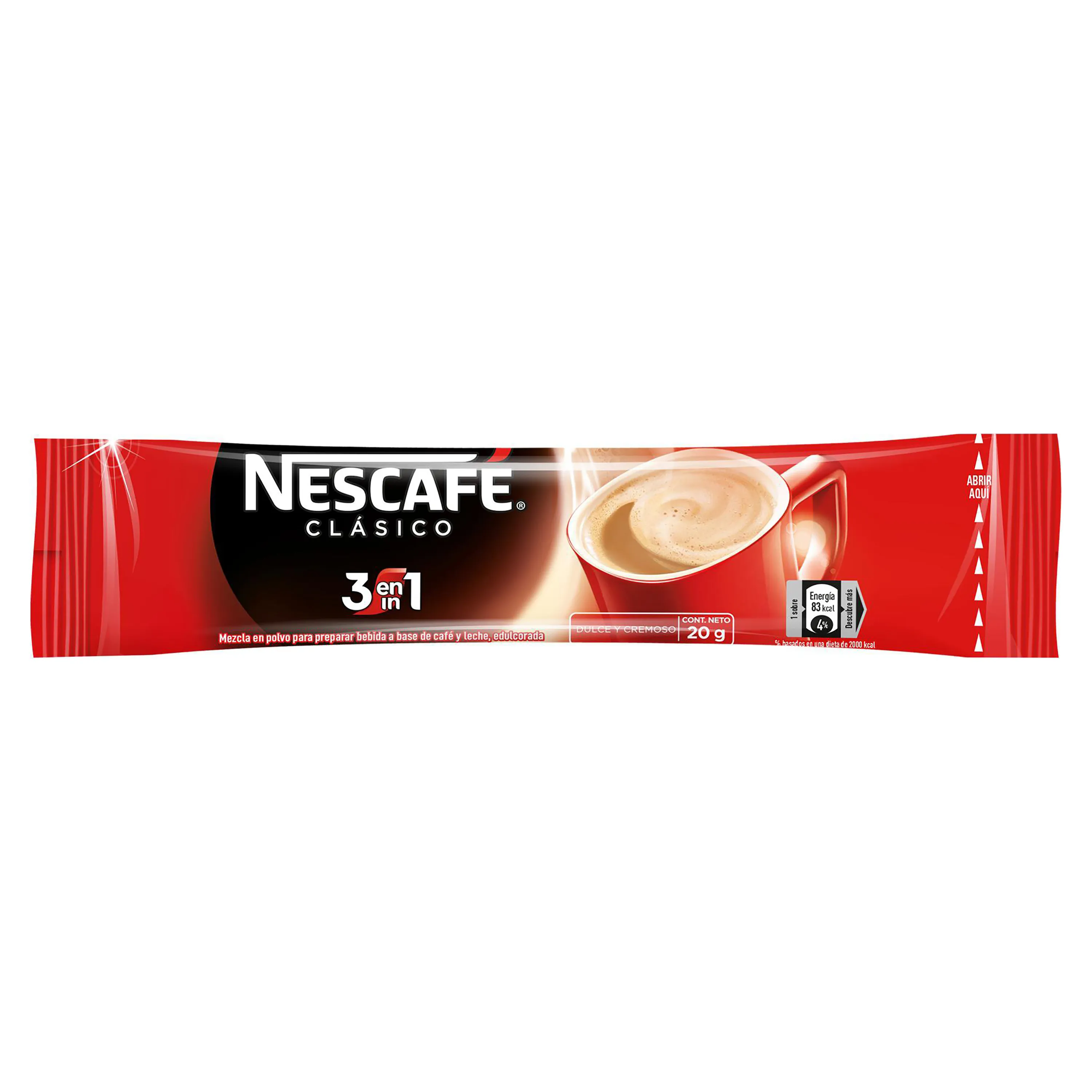 NESCAFE CAFE INSTANTANEO 3 EN 1 20G