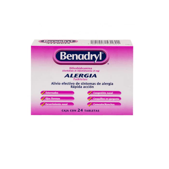 BENADRYL ULTRA 25MG X 24 TABLETAS