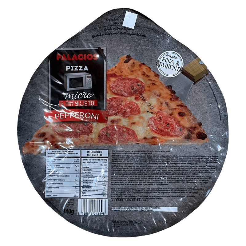 PALACIOS PIZZA PEPPERONI 340gr