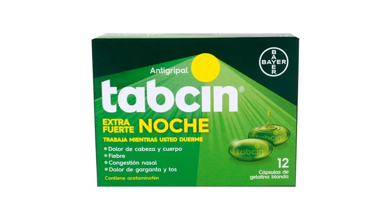 BAYER TABCIN LIQ GEL EXTRA FUERTE NOCHE X1