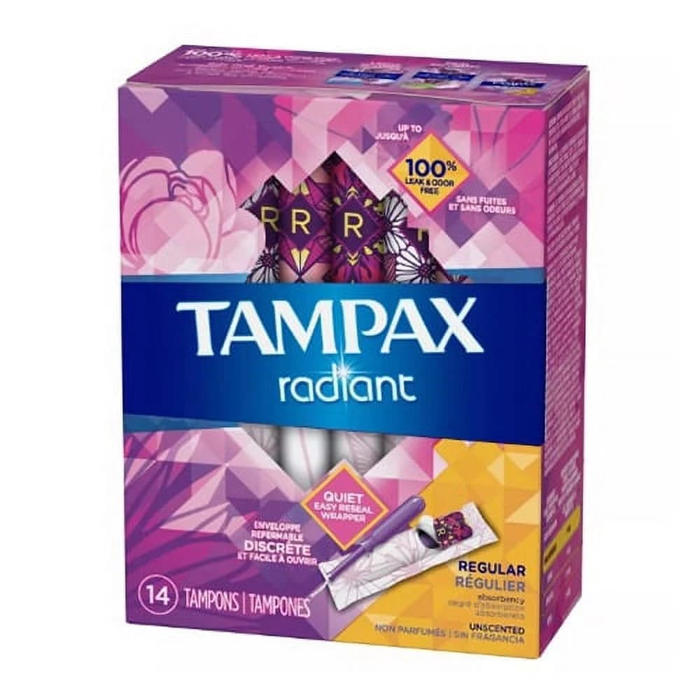 TAMPAX RADIANT REGULAR 14 UNIDADES
