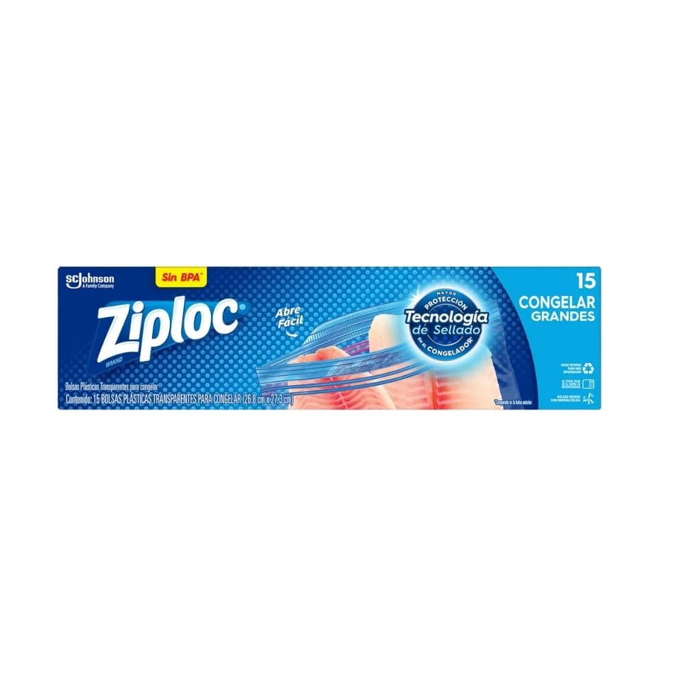 ZIPLOC  CONGELAR GRANDE 15ud
