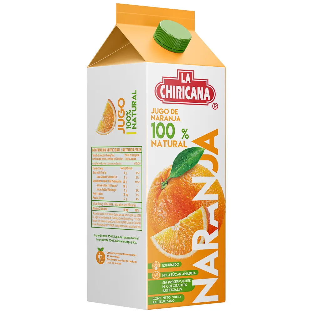 LA CHIRICANA JUGO DE NARANJA 946ML