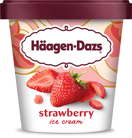 HAAGEN DAZS STRAWBERRY ICE CREAM 16 OZ