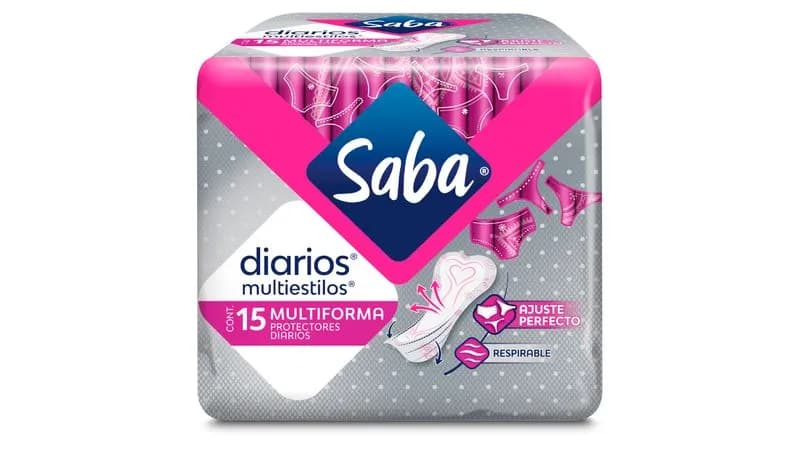 SABA PROTECTORES DIARIOS MULTIFORMA 15S