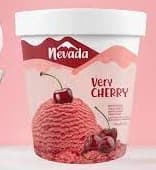 NEVADA HELADO CEREZA 1/4 GALON