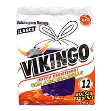 VIKINGO BOLSA DE BASURA PEQ / AGARRADERA 12 U