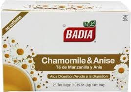 BADIA CHAMOMILE y ANISE TEA 25U   793