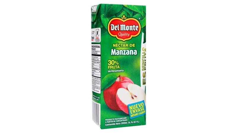 DEL MONTE NECTAR DE MANZANA 200ml